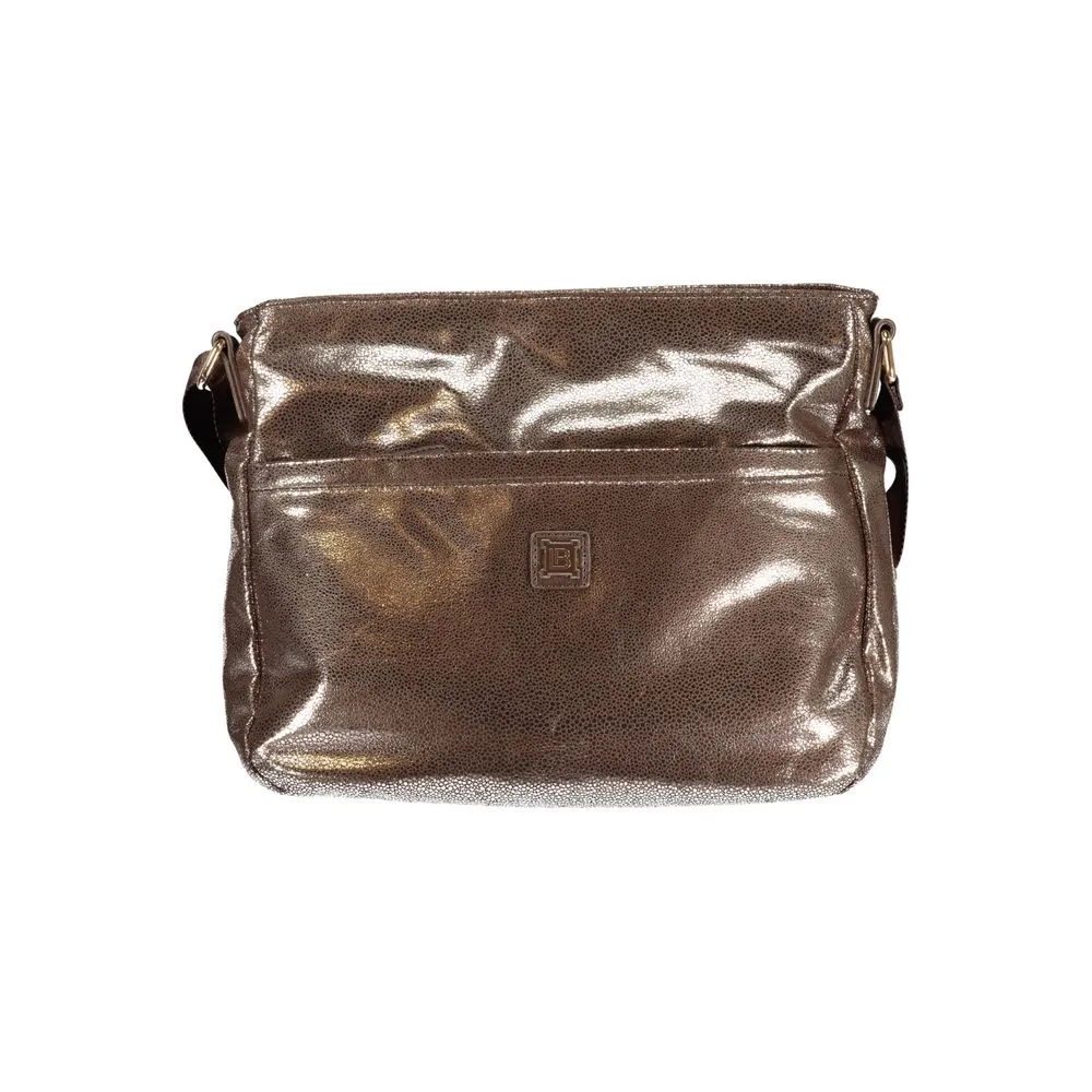Laura Biagiotti Bronze Polyester Women Handbag sold by Siebentaschen