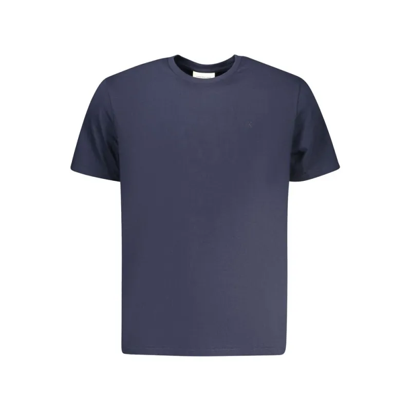 Calvin Klein Blue Cotton Men T-Shirt sold by Siebentaschen