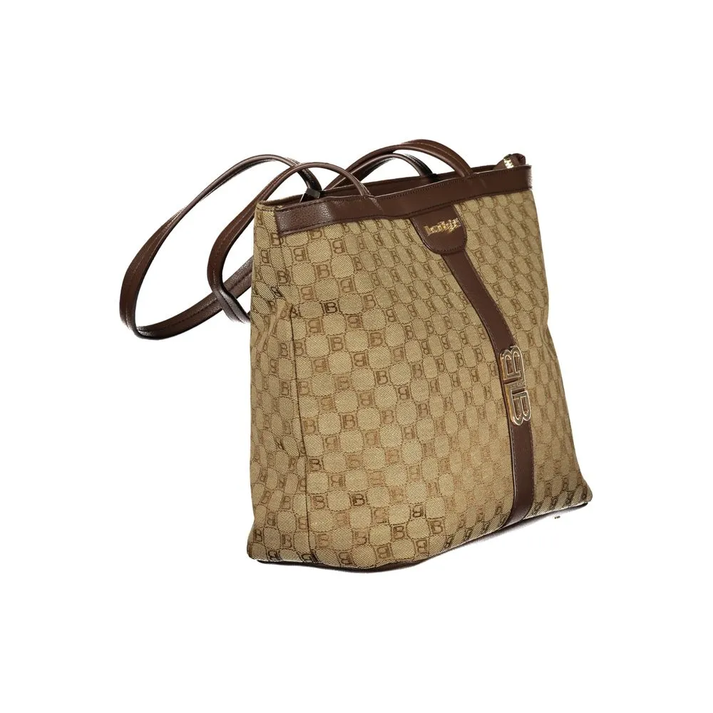 Laura Biagiotti Beige Polyester Women Handbag sold by Siebentaschen product image thumbnail 3