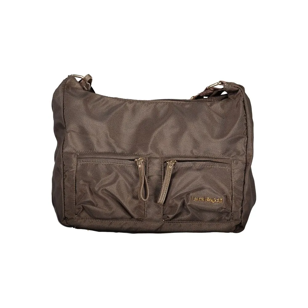 Laura Biagiotti Brown Polyester Women Handbag sold by Siebentaschen