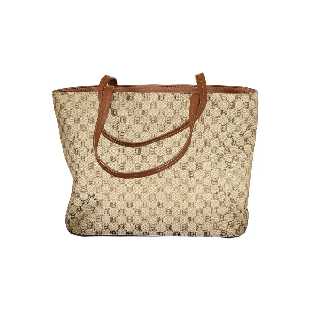 Laura Biagiotti Beige Polyester Women Handbag sold by Siebentaschen product image thumbnail 2