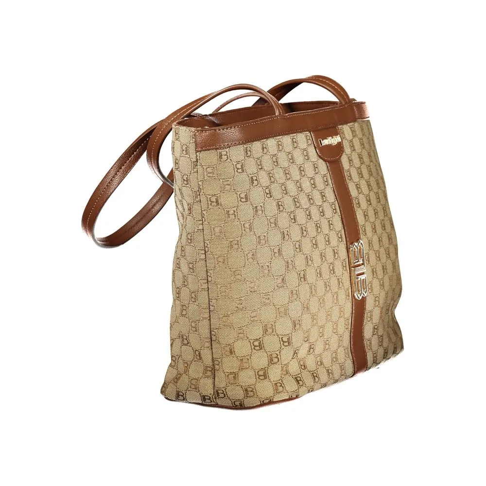 Laura Biagiotti Beige Polyester Women Handbag sold by Siebentaschen product image thumbnail 3
