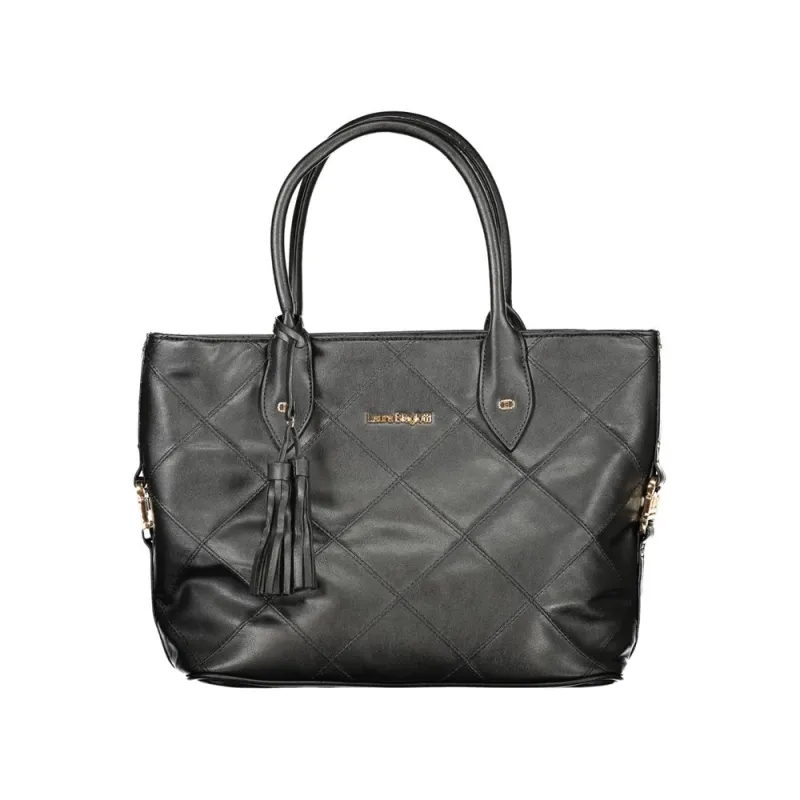 Laura Biagiotti Black PVC Women Handbag sold by Siebentaschen