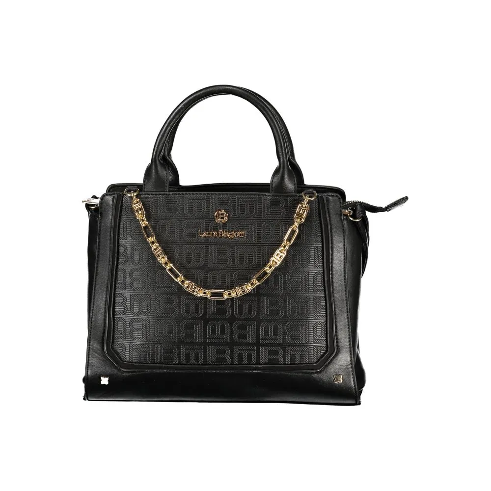 Laura Biagiotti Black PVC Women Handbag sold by Siebentaschen