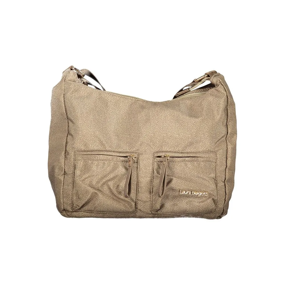 Laura Biagiotti Beige Polyester Women Handbag sold by Siebentaschen