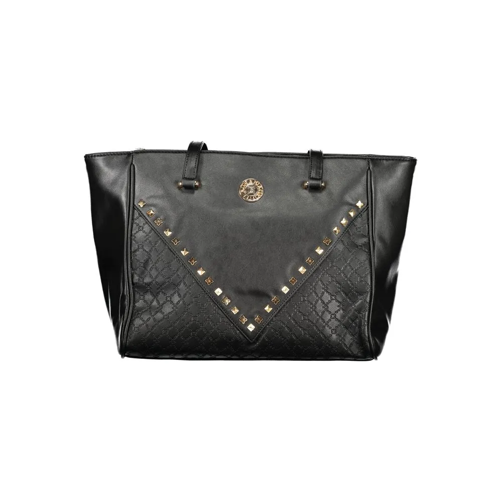 Laura Biagiotti Black PVC Women Handbag sold by Siebentaschen