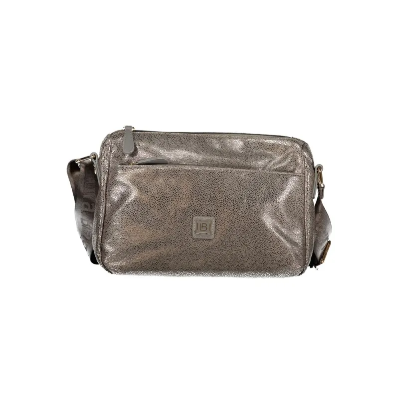 Laura Biagiotti Gray Polyester Women Handbag sold by Siebentaschen