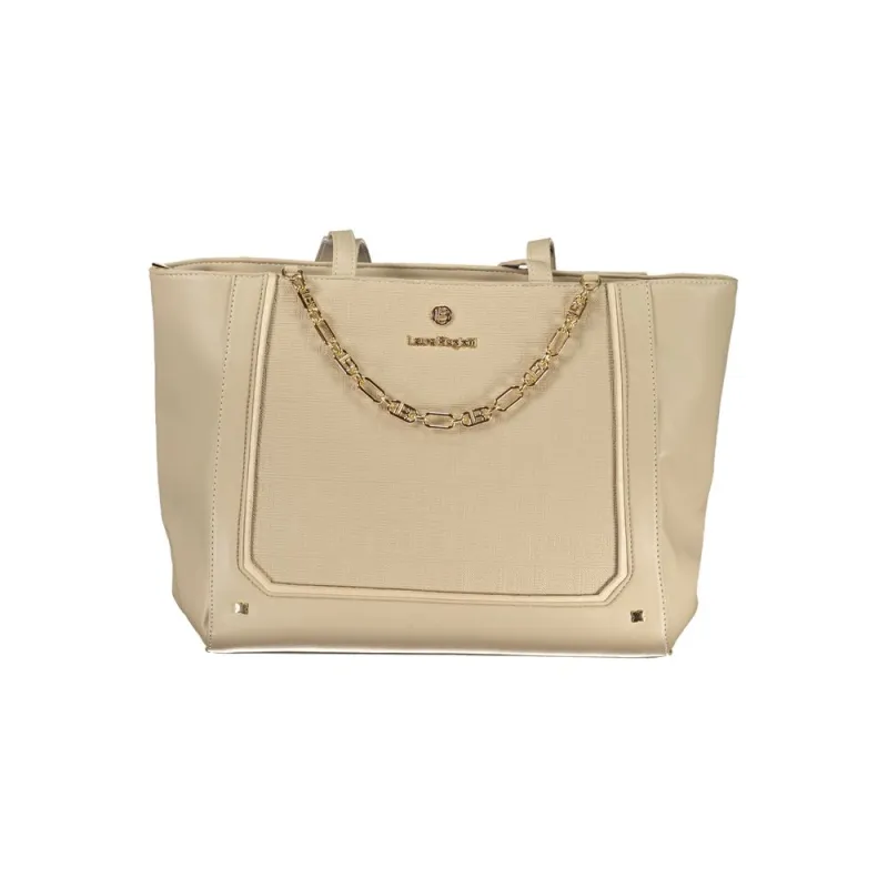 Laura Biagiotti Beige PVC Women Handbag sold by Siebentaschen
