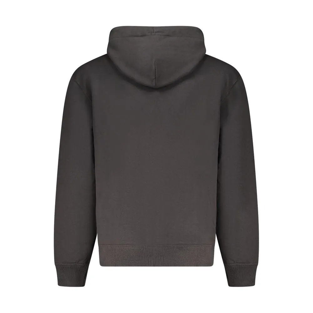 Calvin Klein Black Cotton Men Sweater Hoodie sold by Siebentaschen product image thumbnail 2