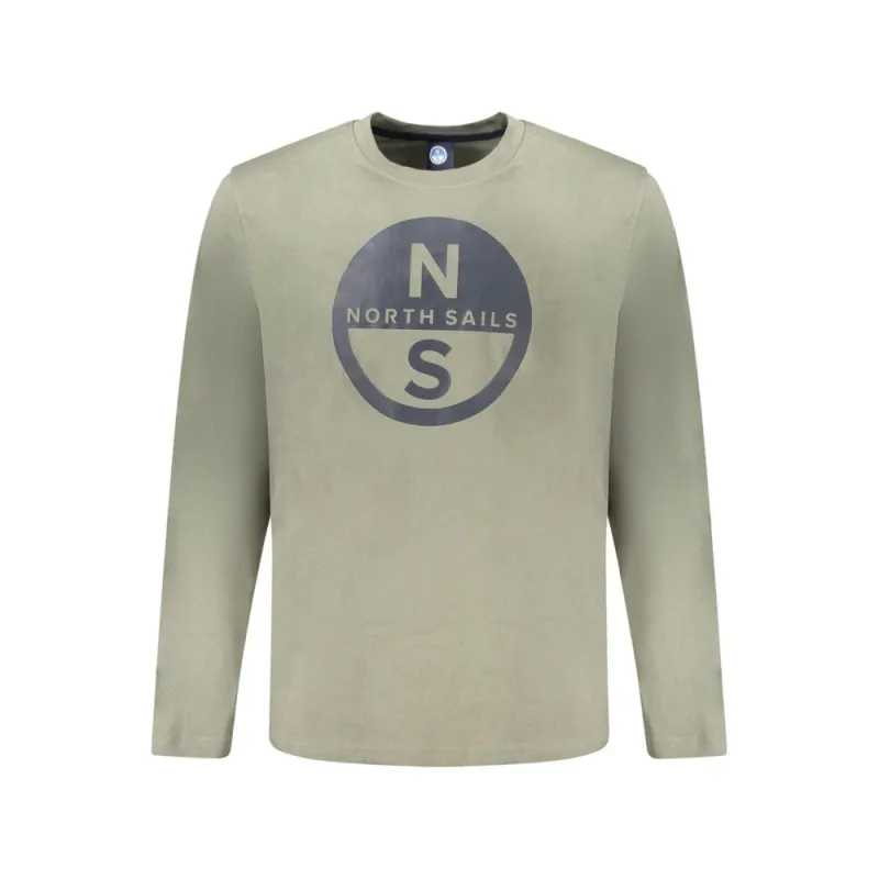 North Sails Green Cotton T-Shirt made by North Sails