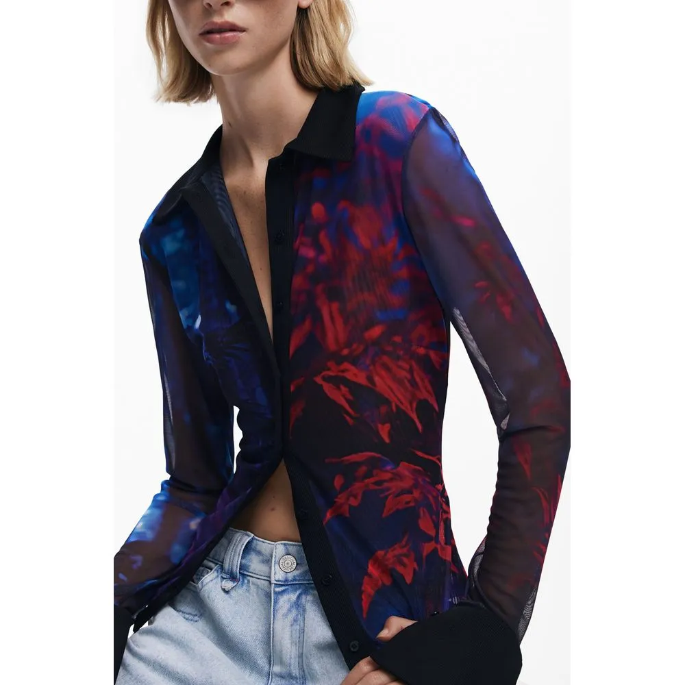 Desigual Black Polyester Shirt sold by Siebentaschen product image thumbnail 3