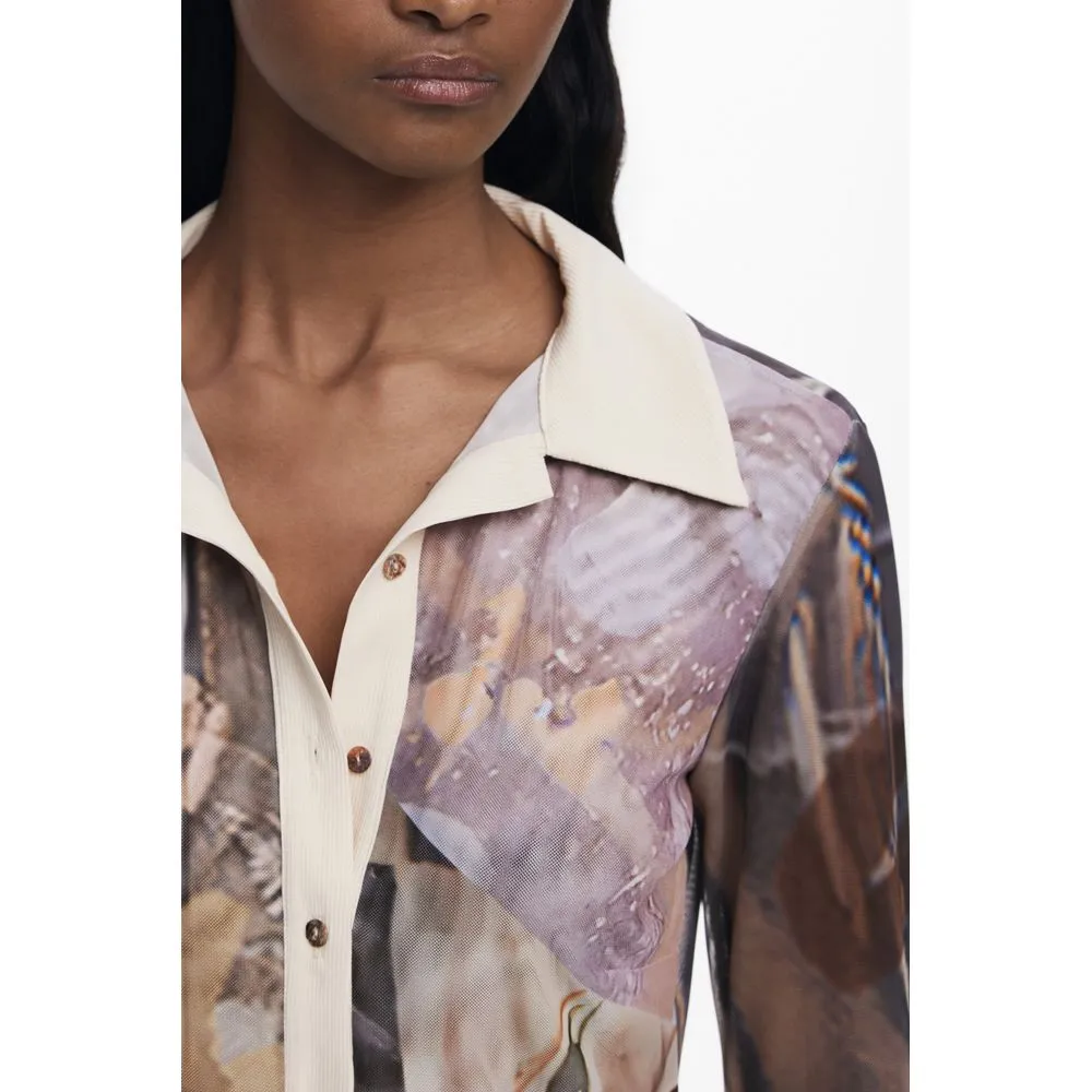 Desigual Beige Polyester Shirt sold by Siebentaschen product image thumbnail 3