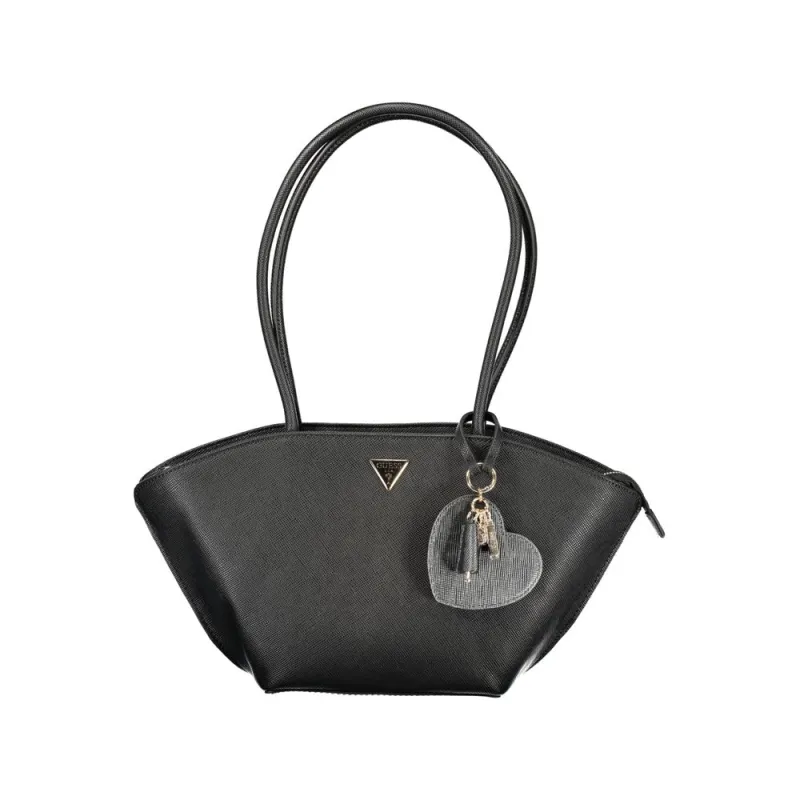 Guess Jeans Black Polyethylene Handbag sold by Siebentaschen