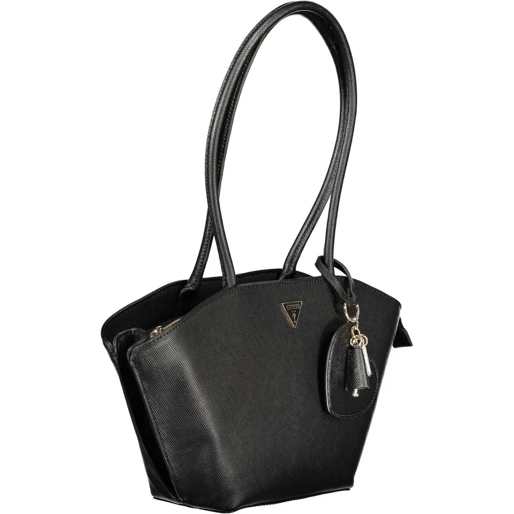 Guess Jeans Black Polyethylene Handbag sold by Siebentaschen product image thumbnail 3