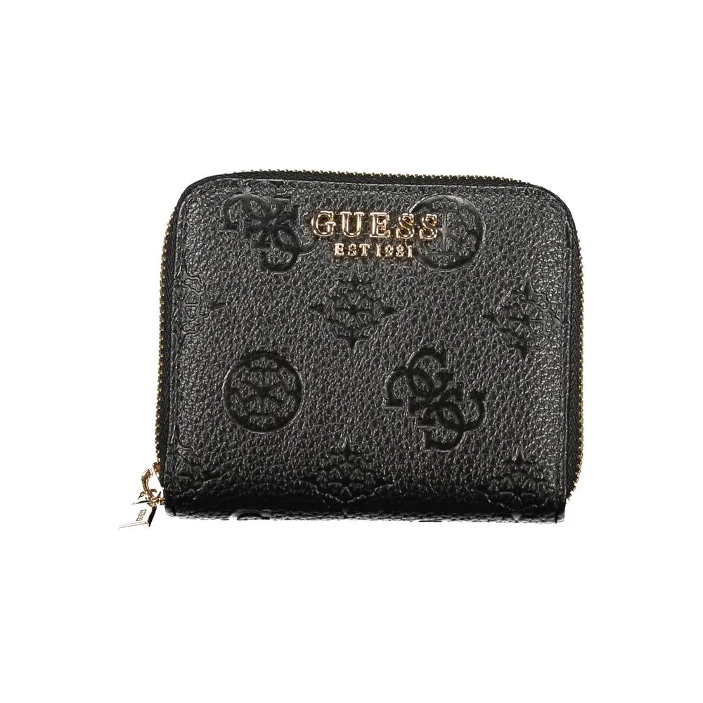 Guess Jeans Black Polyethylene Wallet sold by Siebentaschen