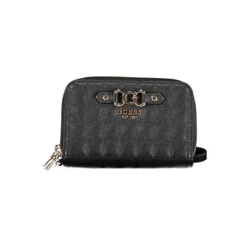 Guess Jeans Black Polyethylene Wallet sold by Siebentaschen