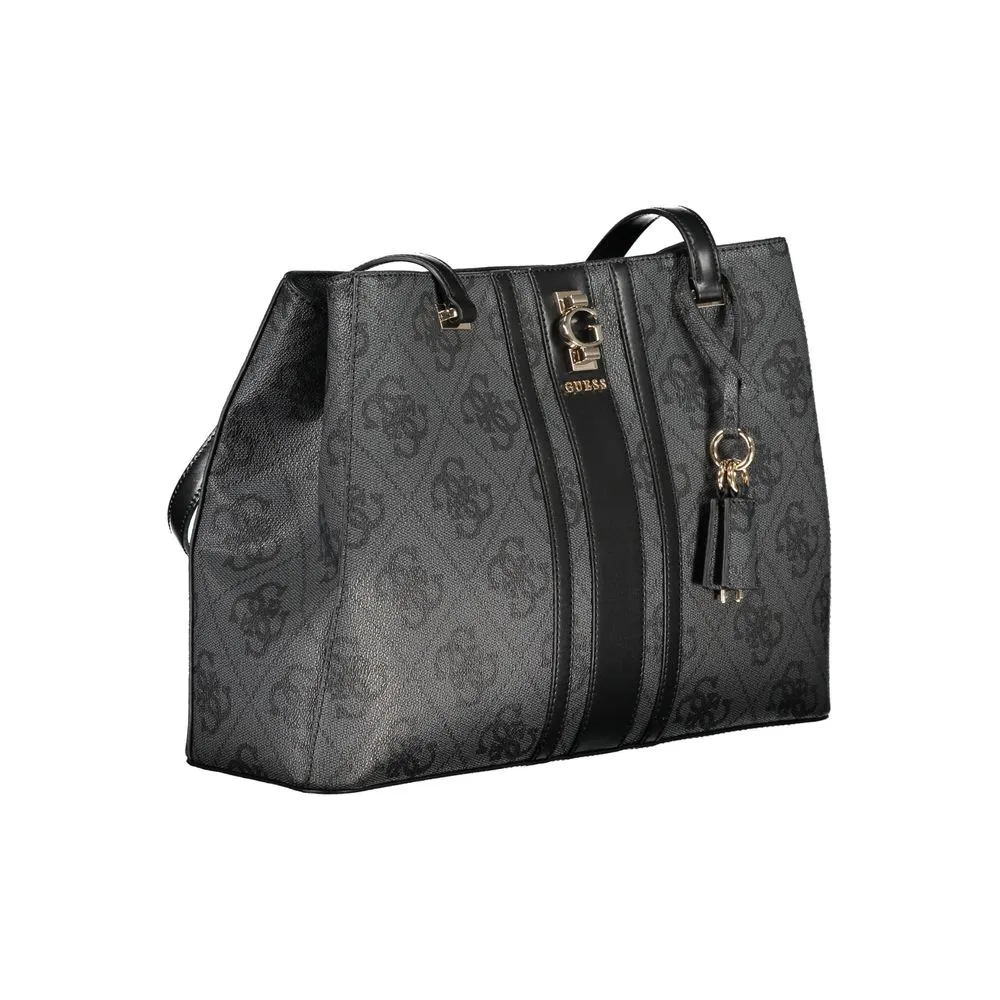 Guess Jeans Black Polyethylene Handbag sold by Siebentaschen product image thumbnail 3