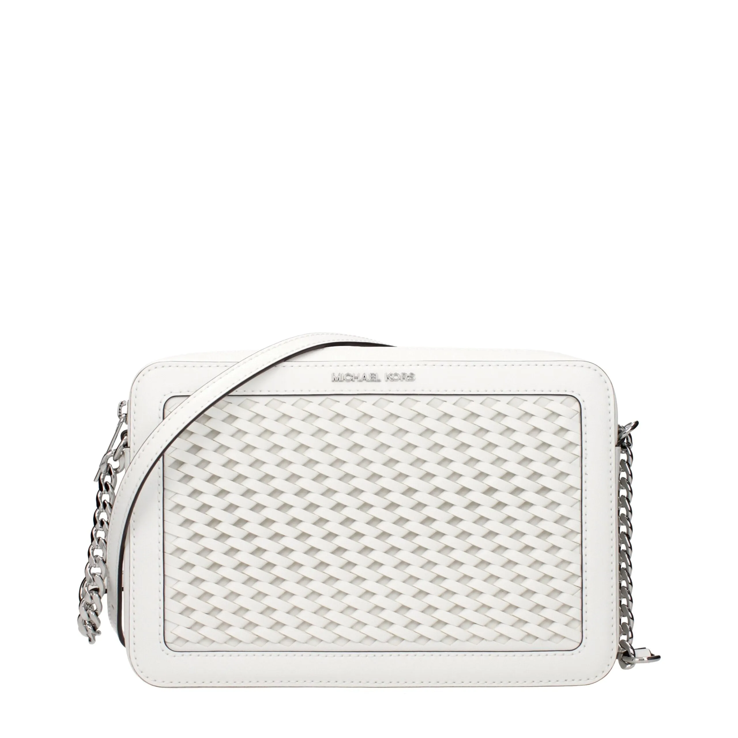Michael Kors White Leather Crossbody Bag sold by Siebentaschen