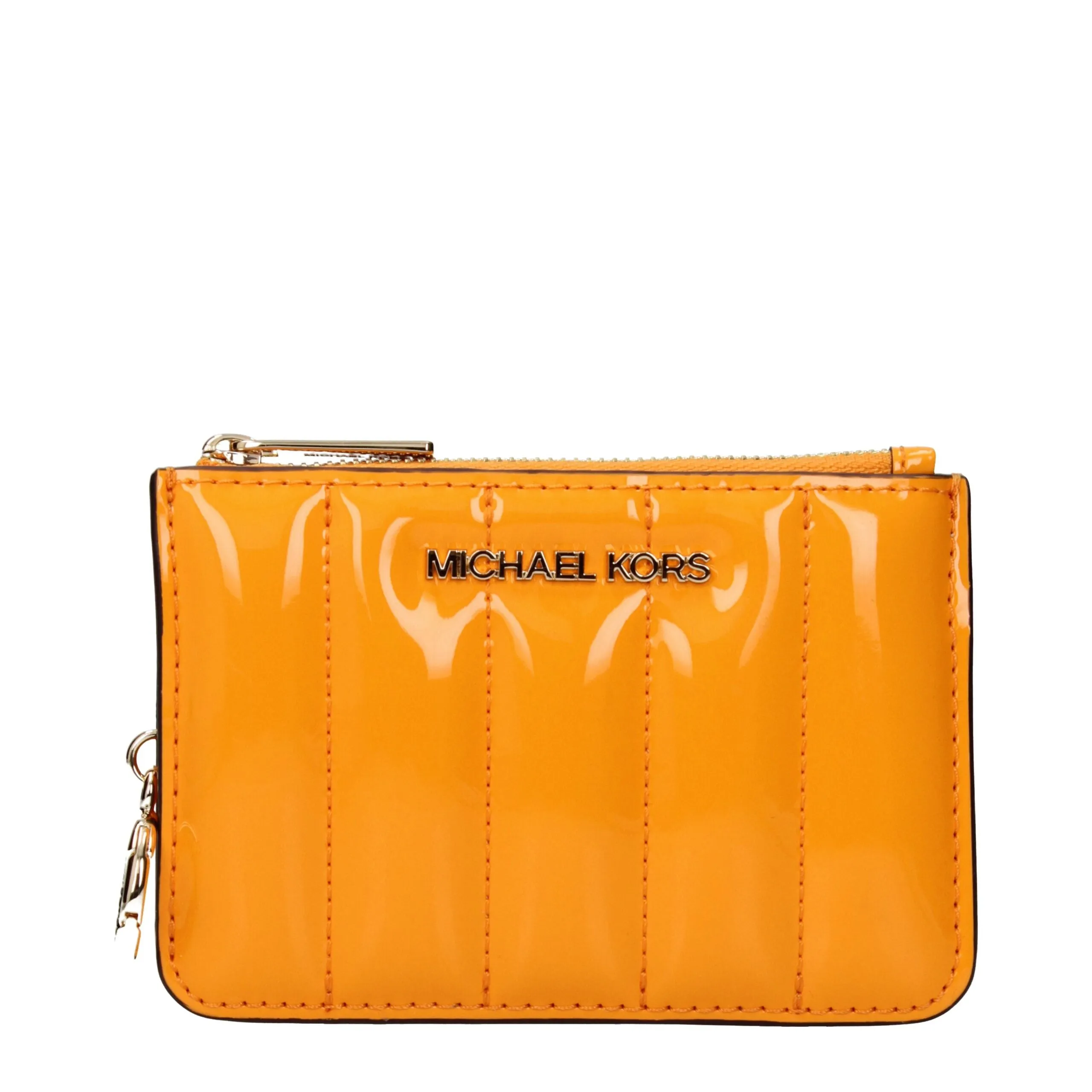 Michael Kors Orange Leather Wallet sold by Siebentaschen