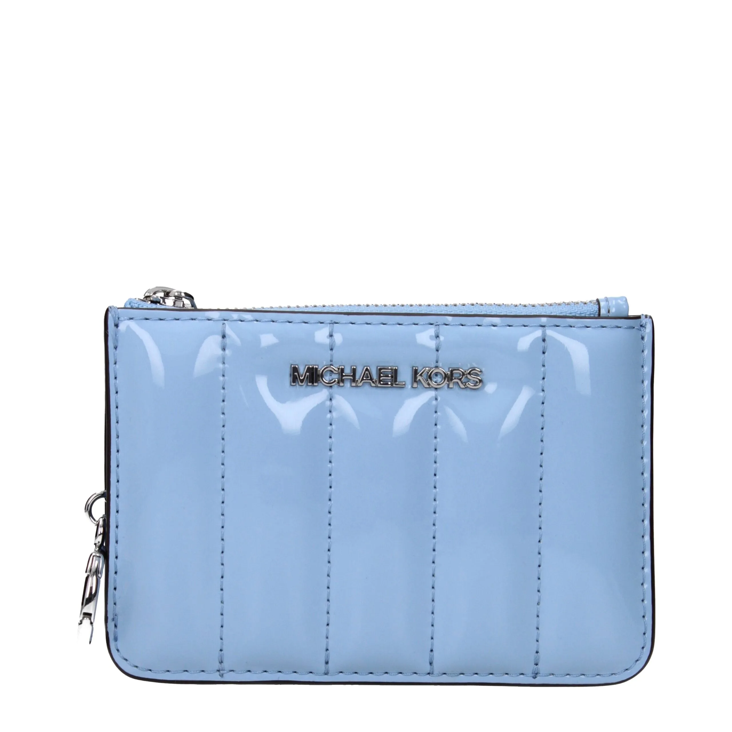 Michael Kors Light Blue Leather Wallet sold by Siebentaschen