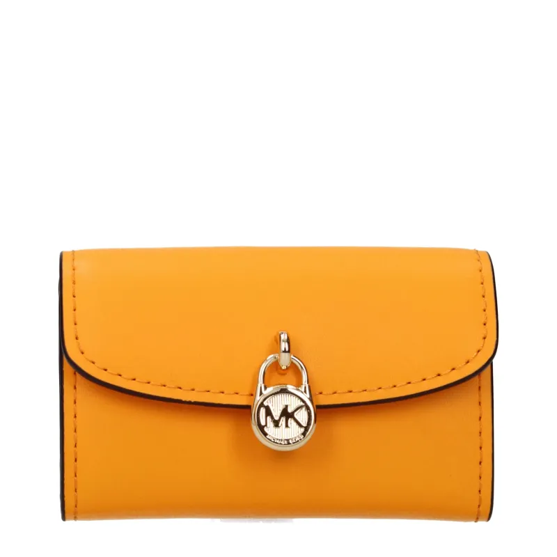 Michael Kors Orange Leather Wallet sold by Siebentaschen