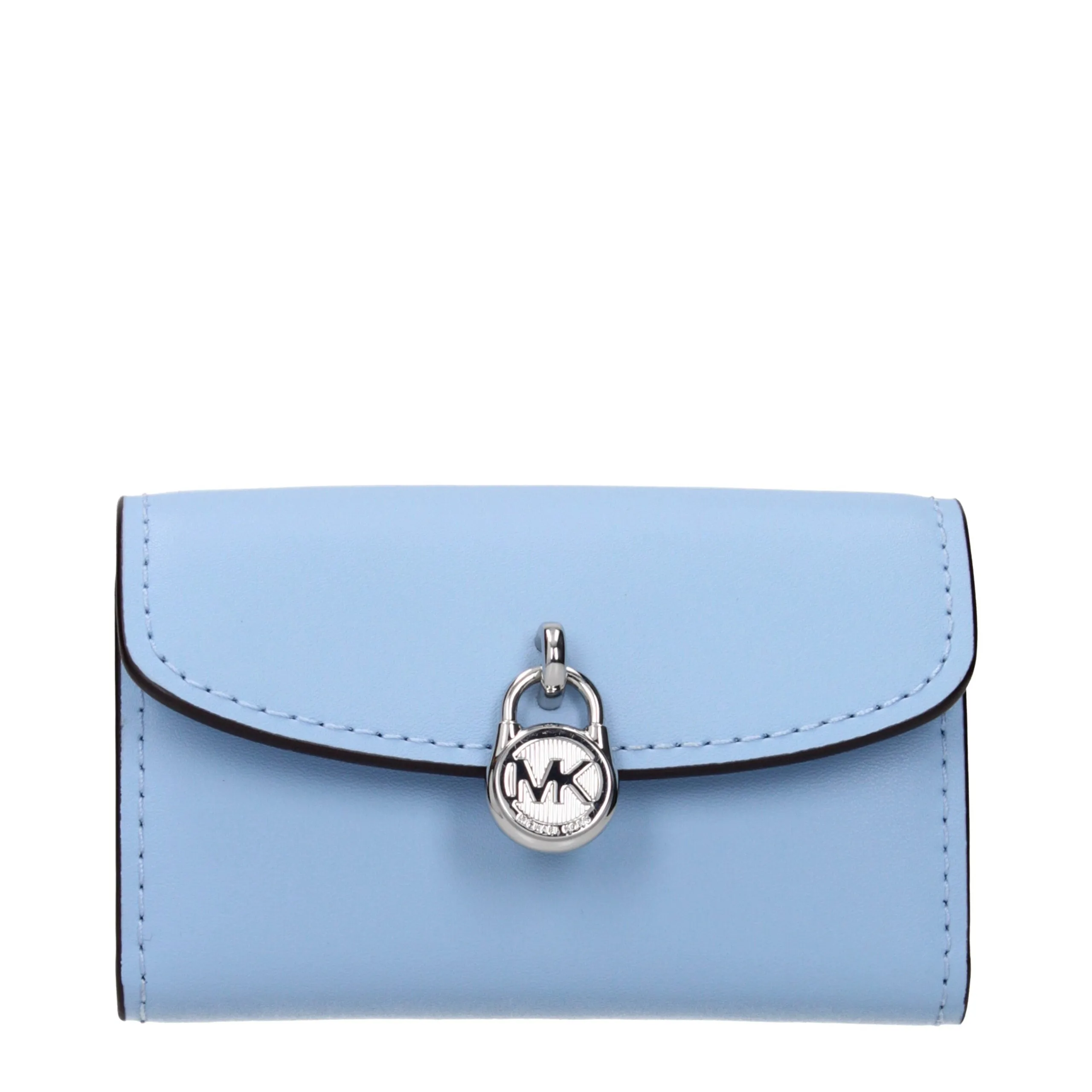 Michael Kors Light Blue Leather Wallet sold by Siebentaschen