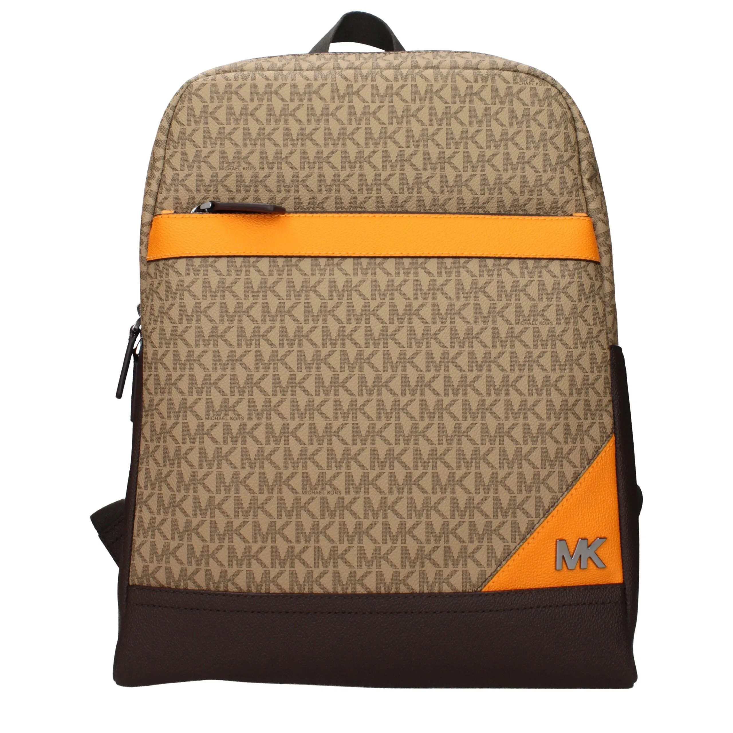 Michael Kors Brown Fabric Backpack sold by Siebentaschen