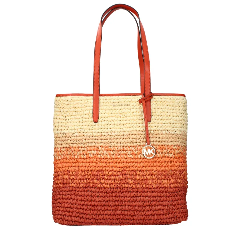 Michael Kors Orange Raffia Shoulder Bag sold by Siebentaschen