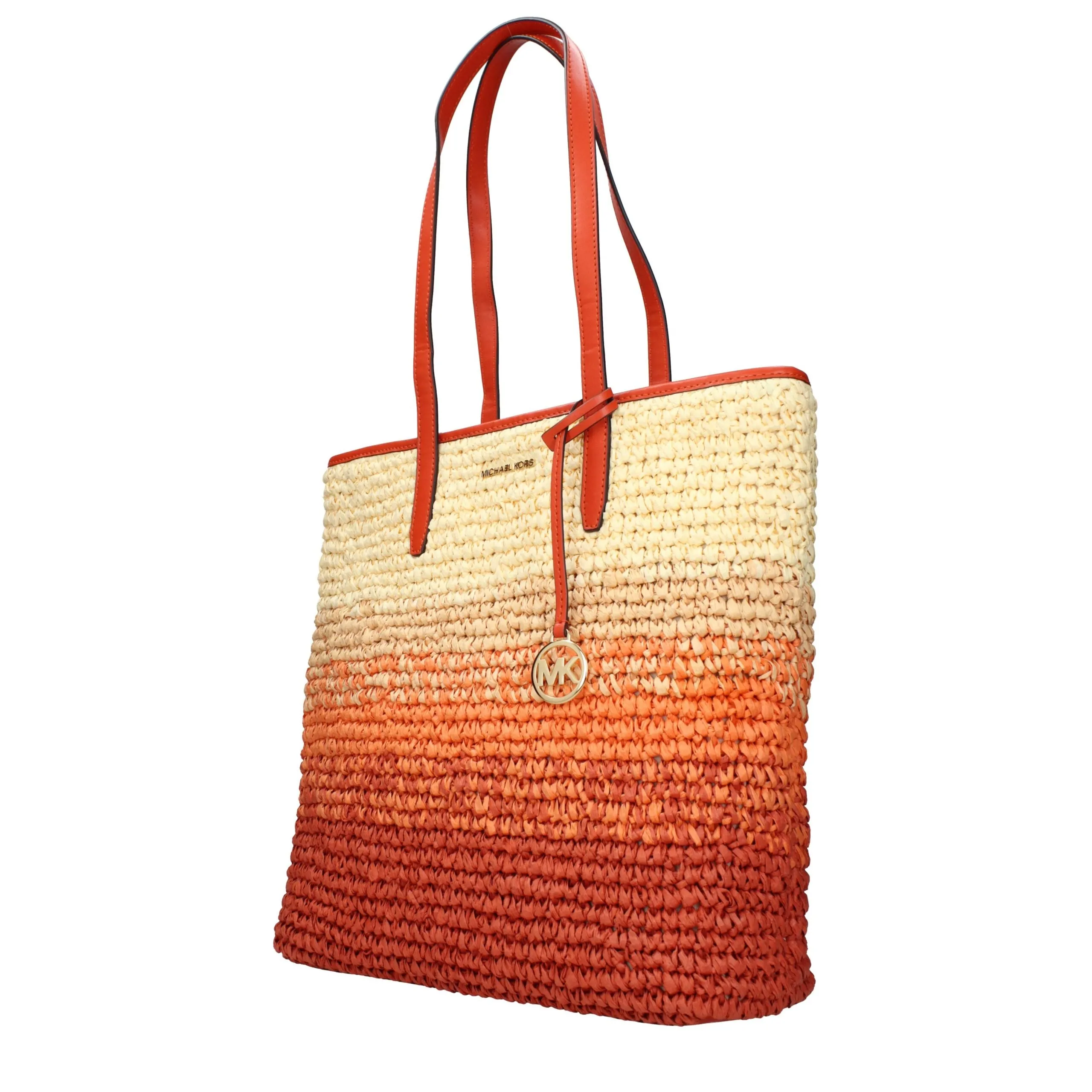Michael Kors Orange Raffia Shoulder Bag sold by Siebentaschen product image thumbnail 2