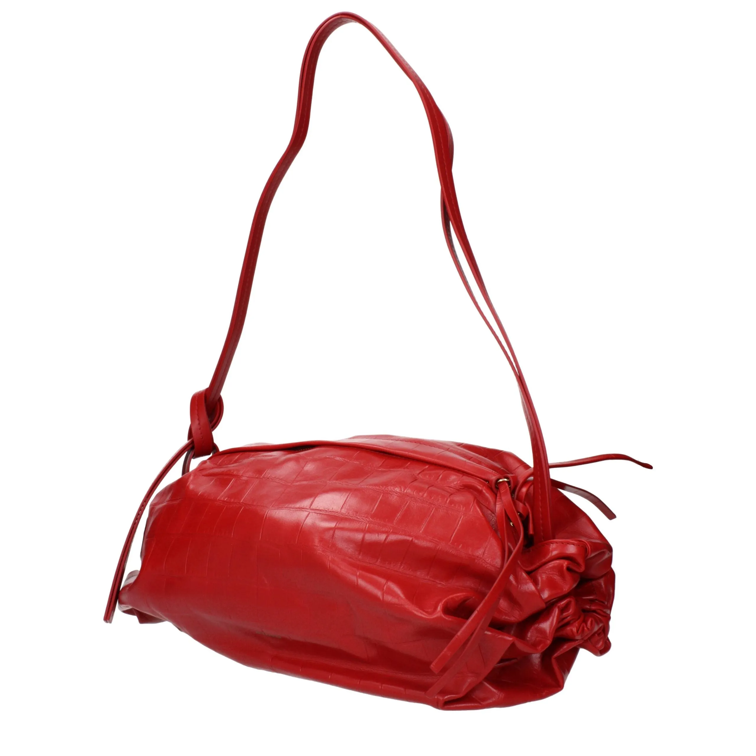 Jil Sander Red Leather Shoulder Bag sold by Siebentaschen product image thumbnail 2