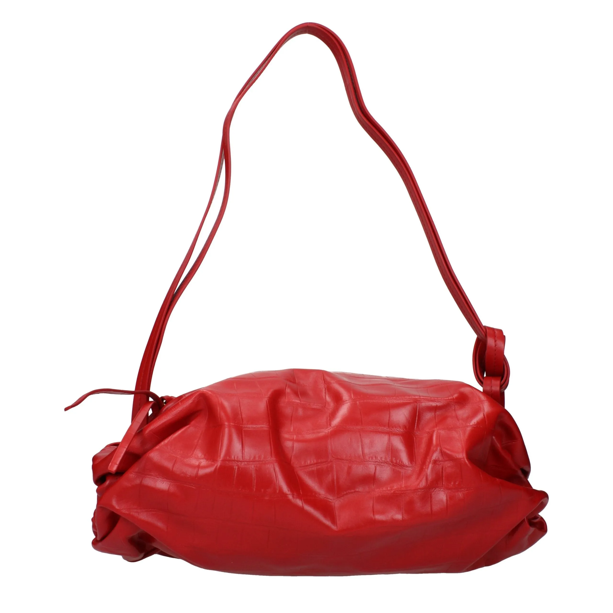 Jil Sander Red Leather Shoulder Bag sold by Siebentaschen product image thumbnail 3