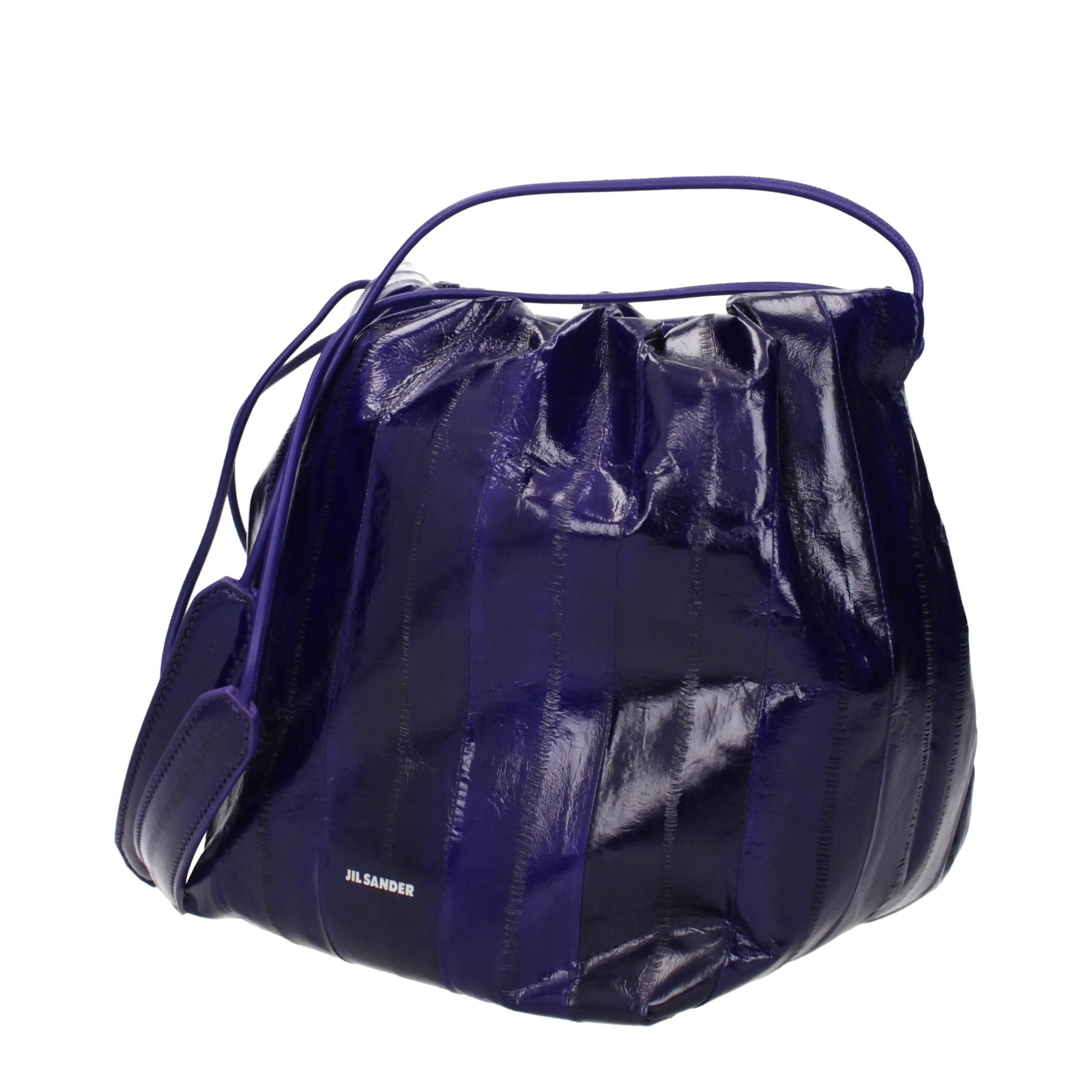 Jil Sander Purple Leather Shoulder Bag sold by Siebentaschen product image thumbnail 2