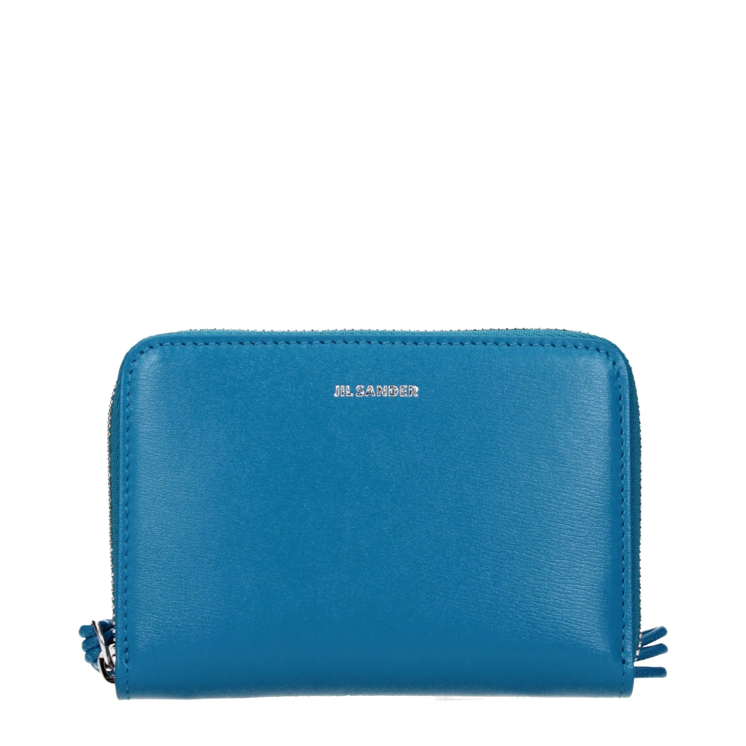 Jil Sander Blue Leather Wallet sold by Siebentaschen