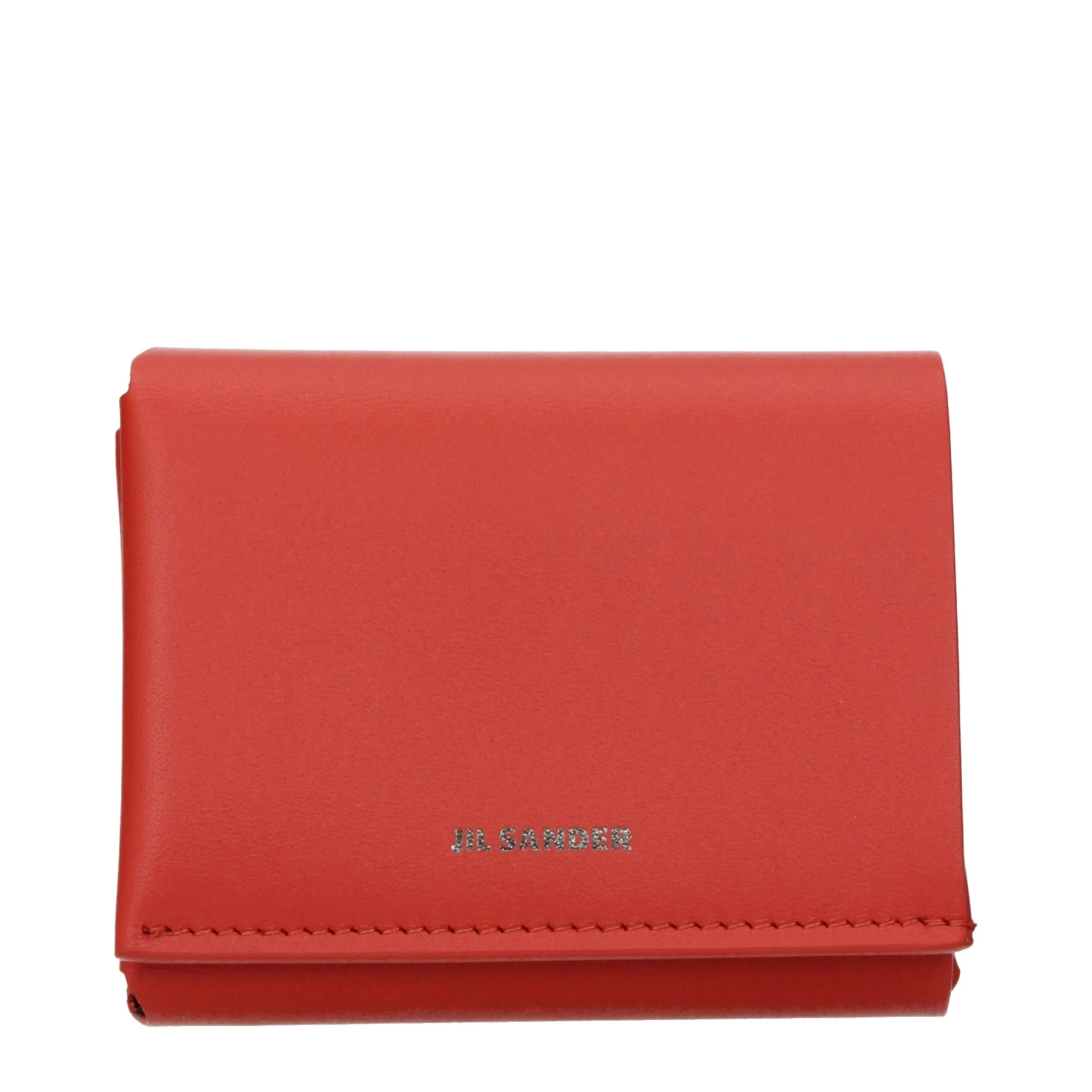 Jil Sander Red Leather Wallet sold by Siebentaschen