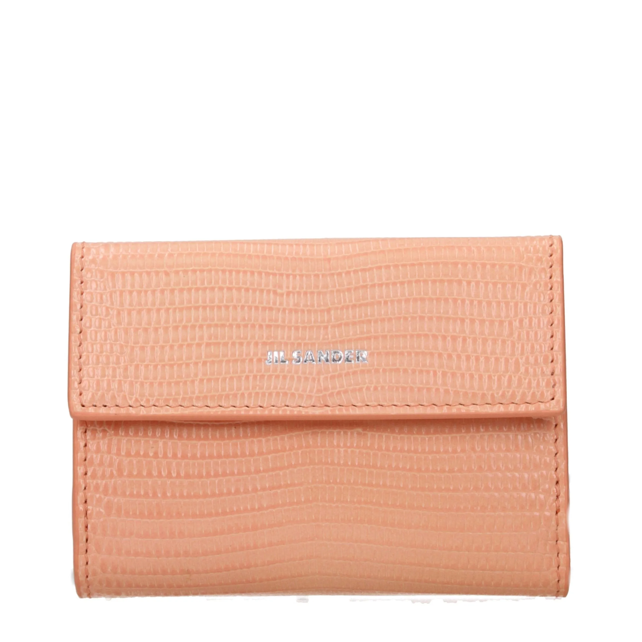 Jil Sander Pink Leather Wallet sold by Siebentaschen