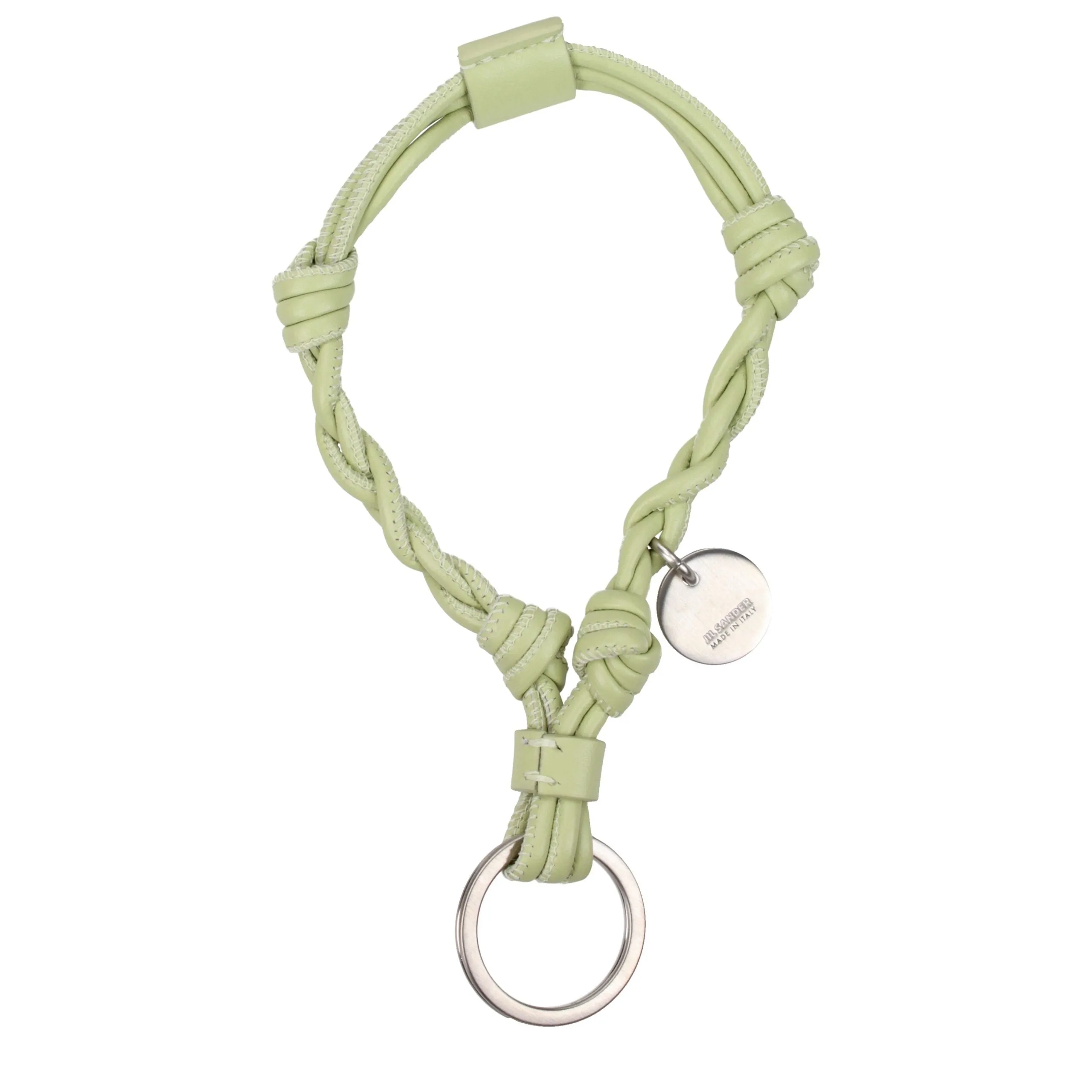Jil Sander Green Leather Keychain sold by Siebentaschen