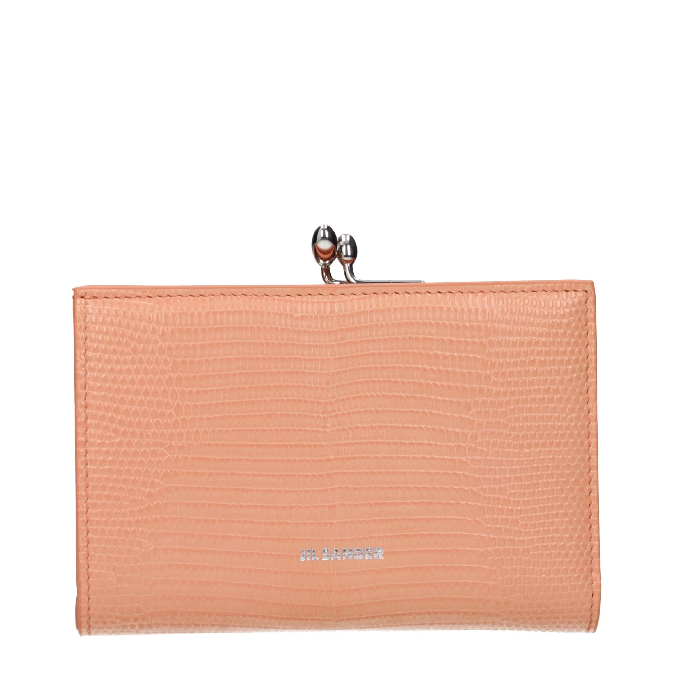 Jil Sander Pink Leather Wallet sold by Siebentaschen