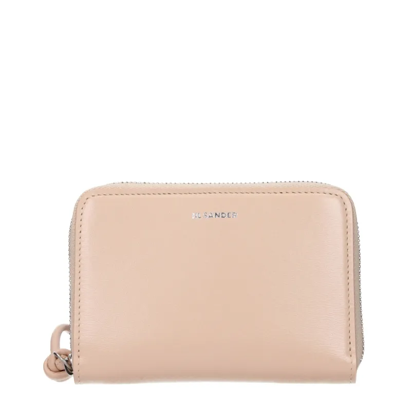 Jil Sander Pink Leather Wallet sold by Siebentaschen