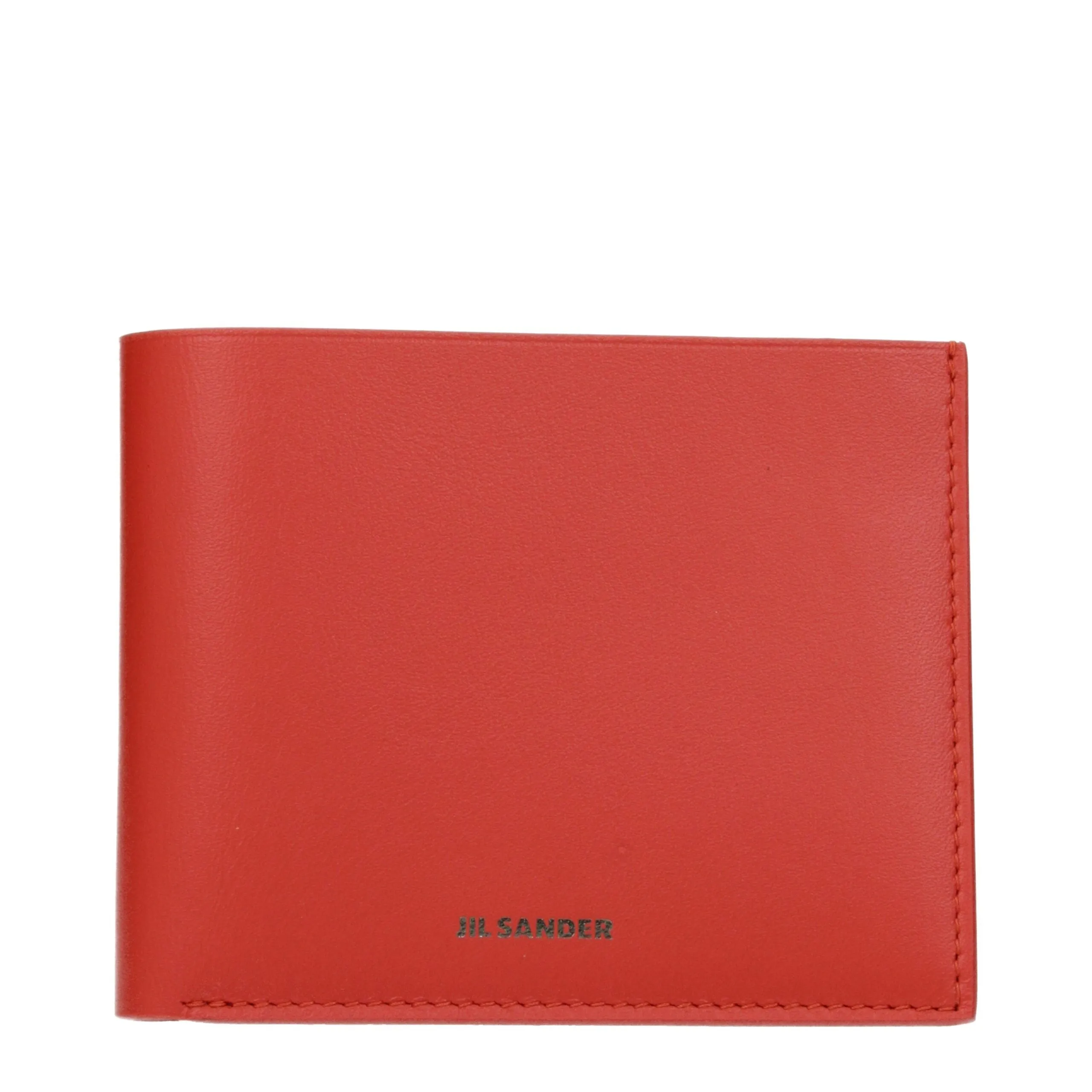 Jil Sander Red Leather Wallet sold by Siebentaschen