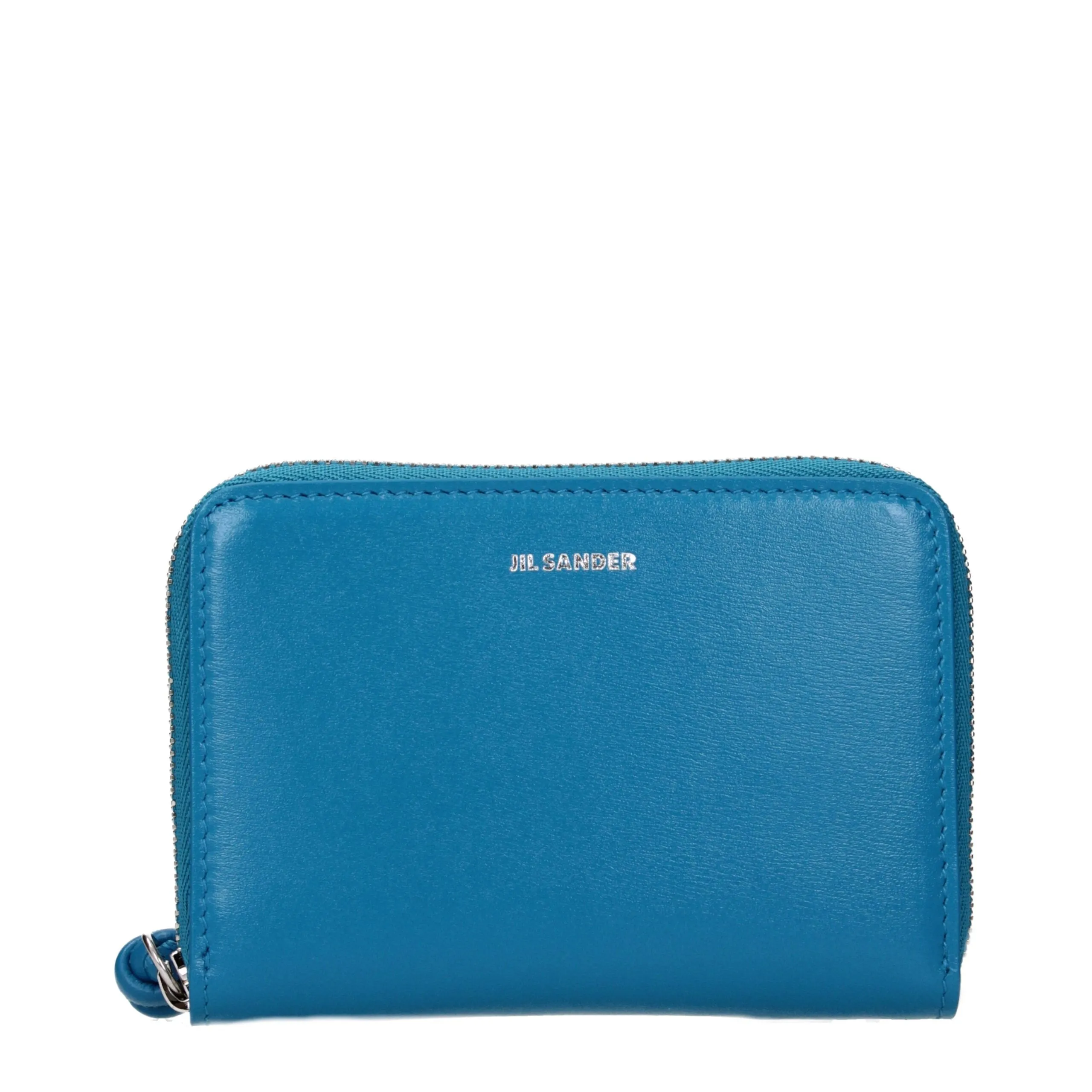 Jil Sander Blue Leather Wallet sold by Siebentaschen