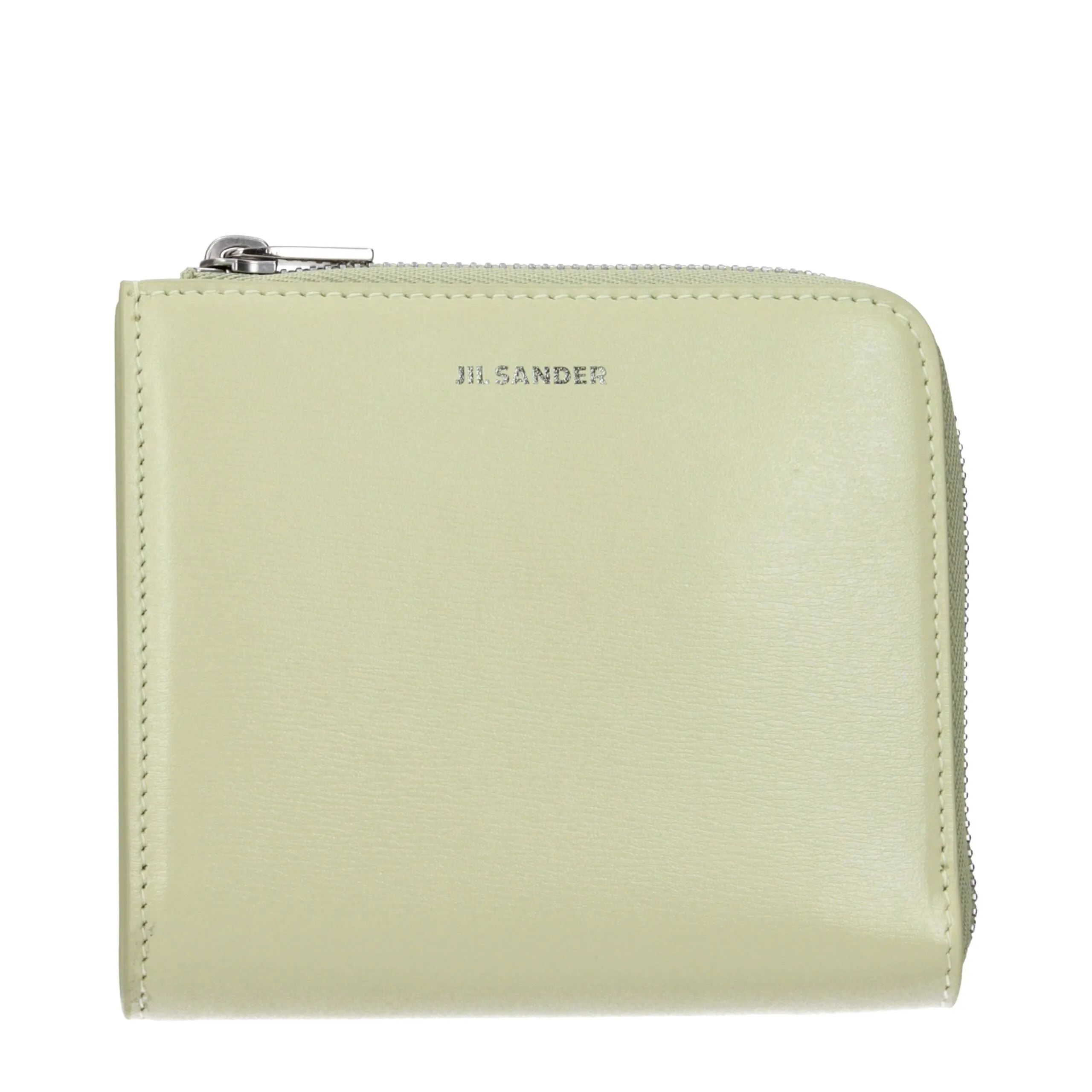 Jil Sander Green Leather Wallet sold by Siebentaschen