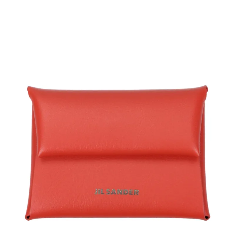 Jil Sander Orange Leather Wallet sold by Siebentaschen