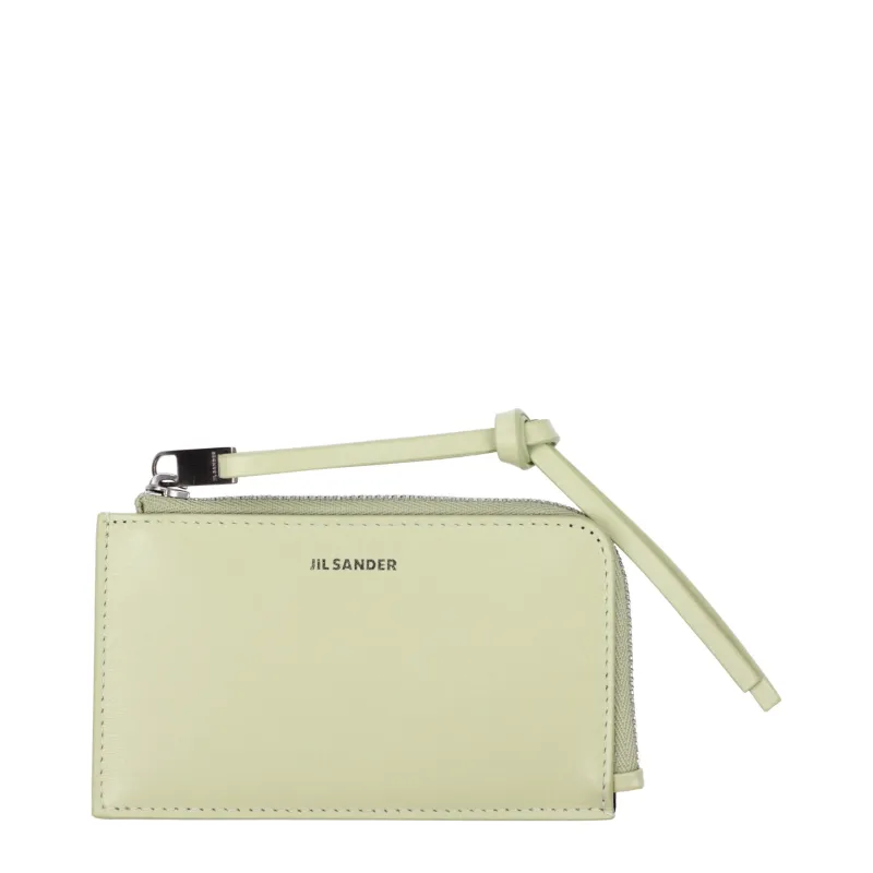 Jil Sander Green Leather Wallet sold by Siebentaschen