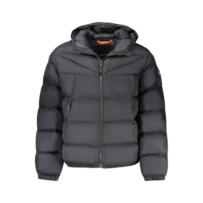 Napapijri Black Polyamide Men Jacket sold by Siebentaschen