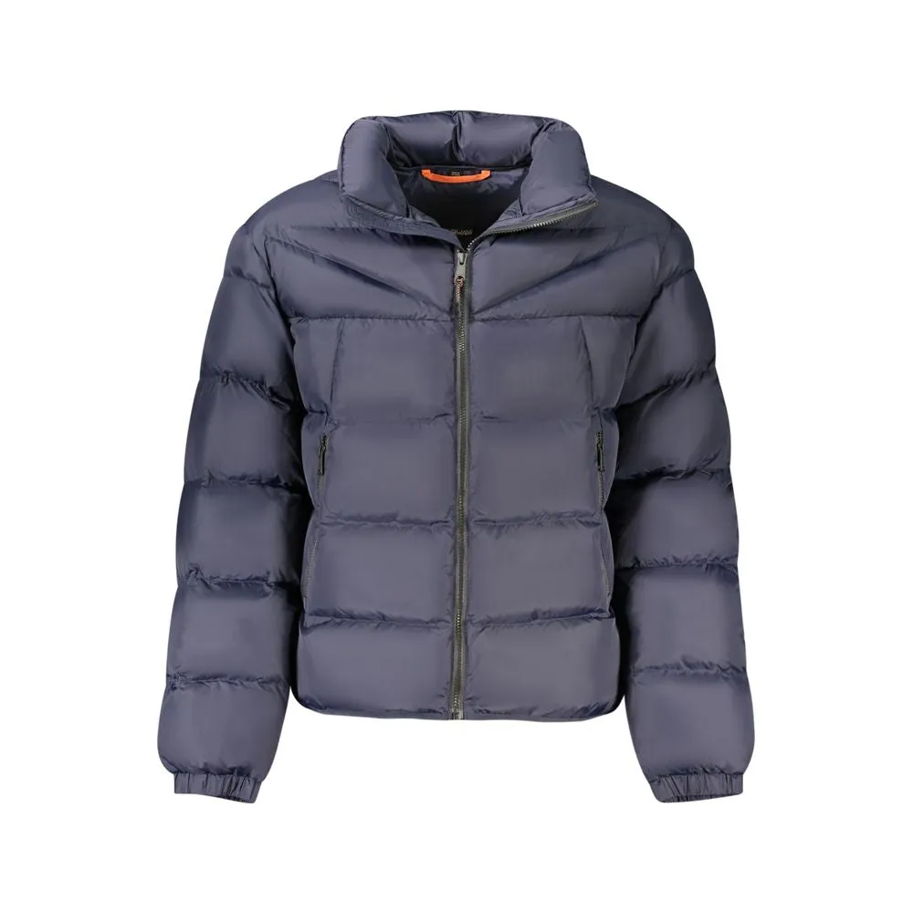 Napapijri Blue Polyamide Men Jacket sold by Siebentaschen