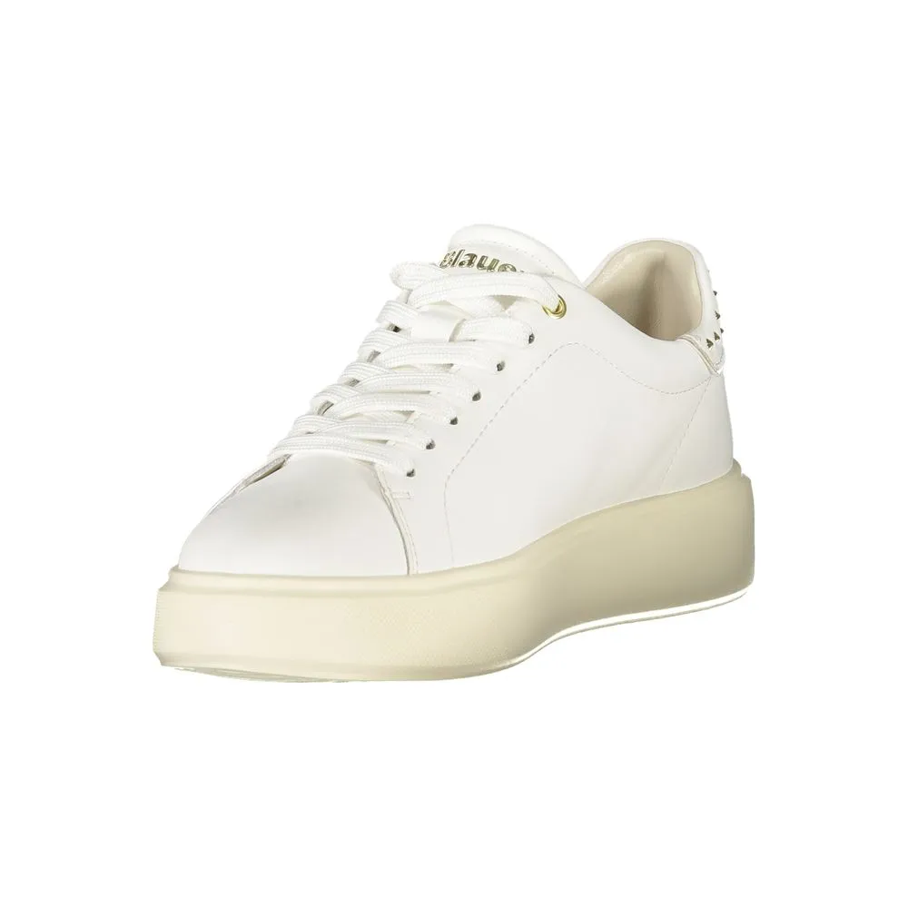Blauer White Leather Women Sneaker sold by Siebentaschen product image thumbnail 3