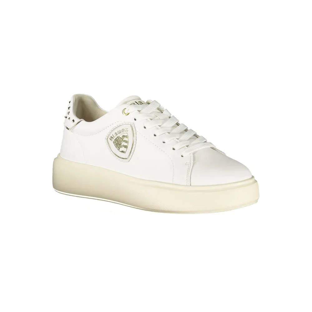 Blauer White Leather Women Sneaker sold by Siebentaschen product image thumbnail 2