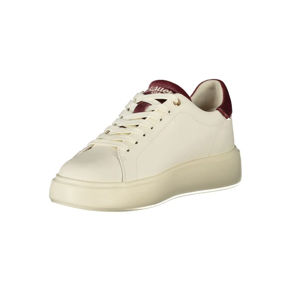 Blauer White Leather Women Sneaker sold by Siebentaschen product image thumbnail 3