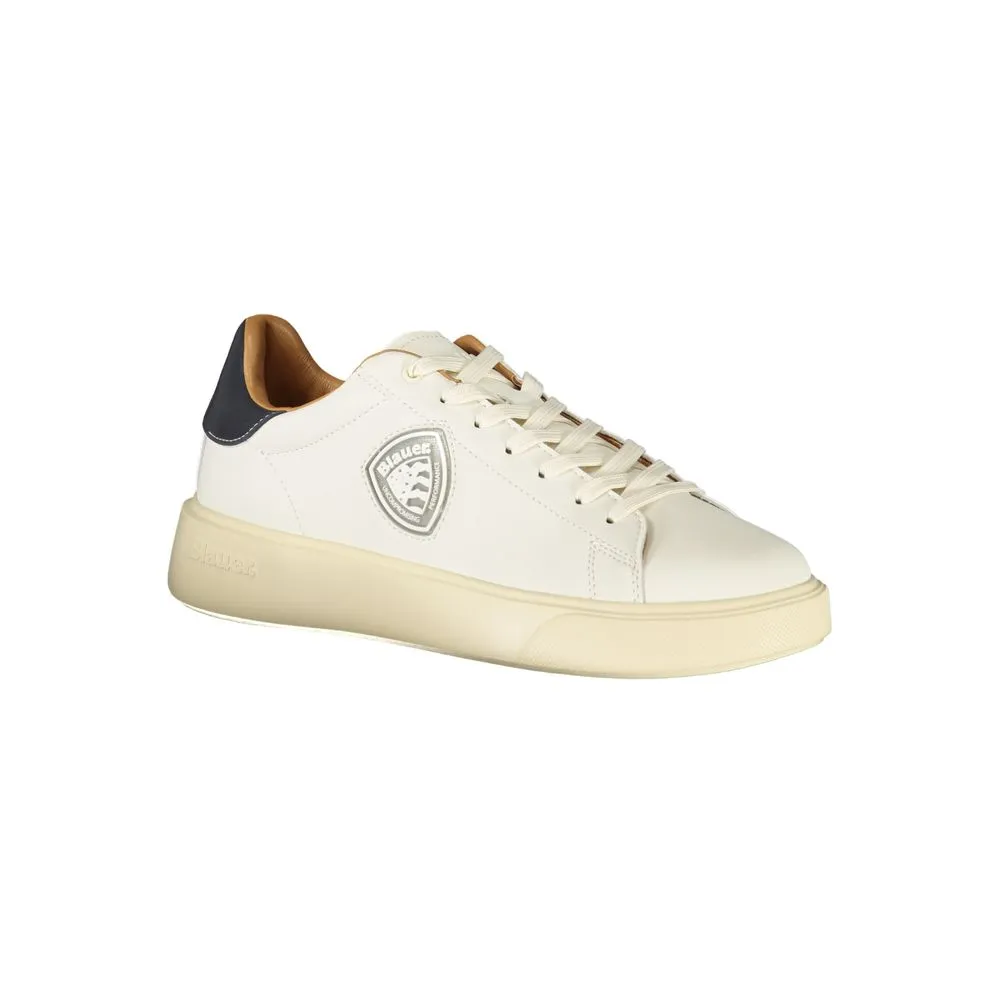 Blauer White Leather Men Sneaker sold by Siebentaschen product image thumbnail 2