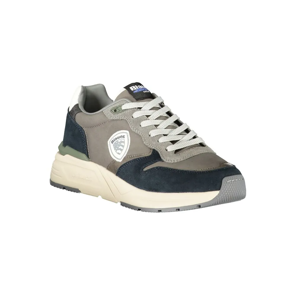 Blauer Gray Leather Men Sneaker sold by Siebentaschen product image thumbnail 2